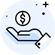 hand holding a dollar sign icon